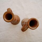 Set of 2 sandstone candle holders