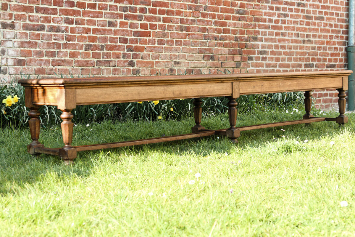 Monumental bench - notary's office - solid oak