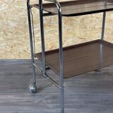 60s 70s serving trolley dinette side table space age brown design
