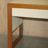 Handmade leather desk, original Rolex, Art Deco