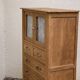 Buffet parisien vitré 1920 bois brut massif