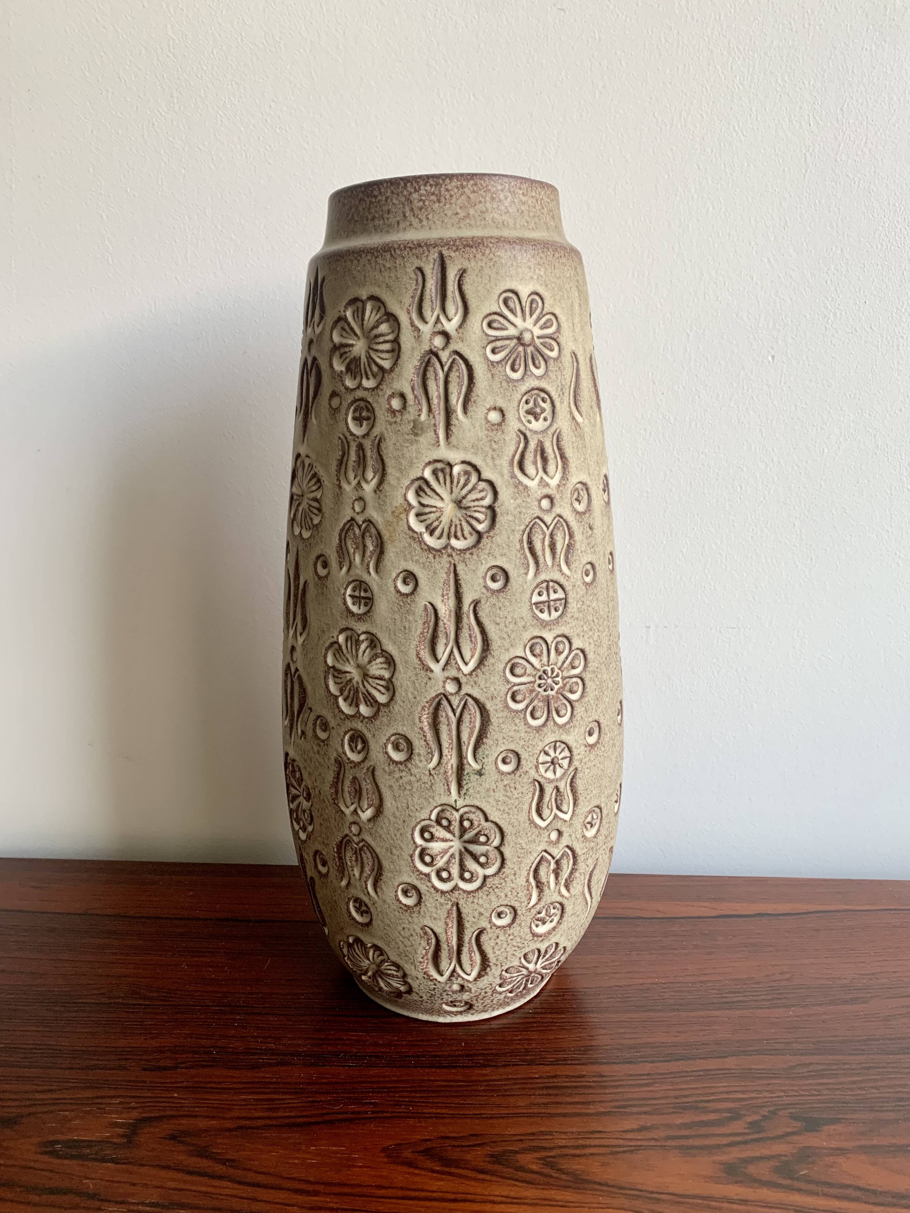 Large Vintage  Ceramic  Vase West Germany, 1970S