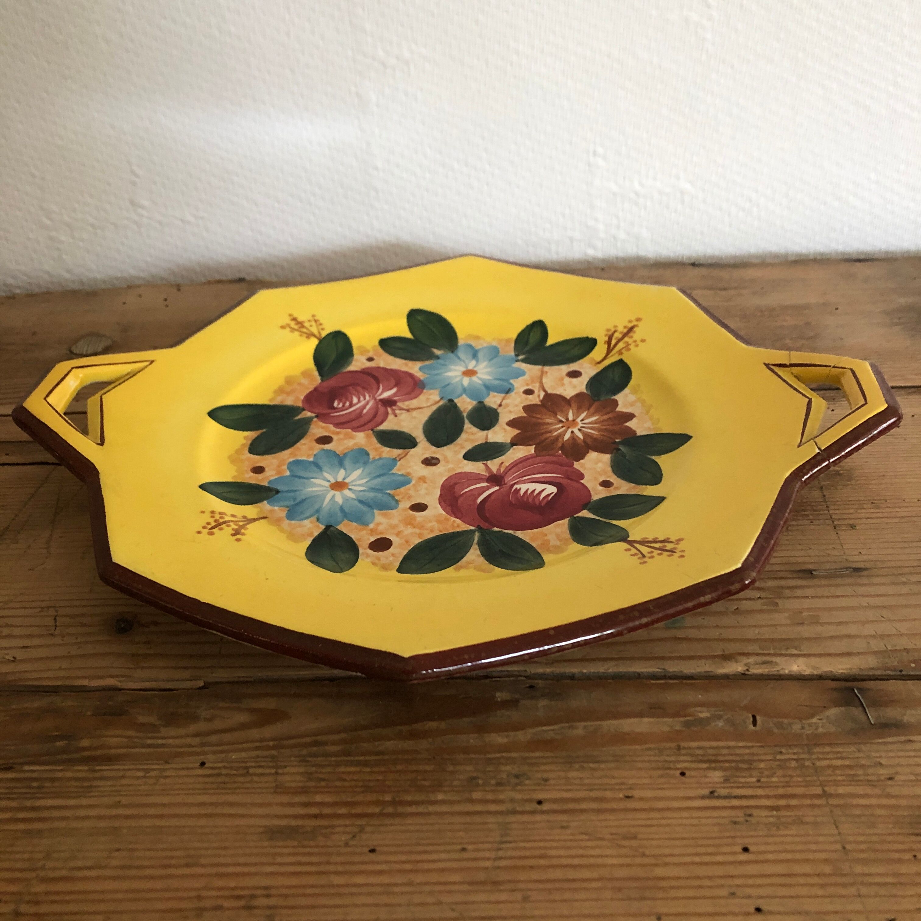 5 assiettes Longwy et un plat