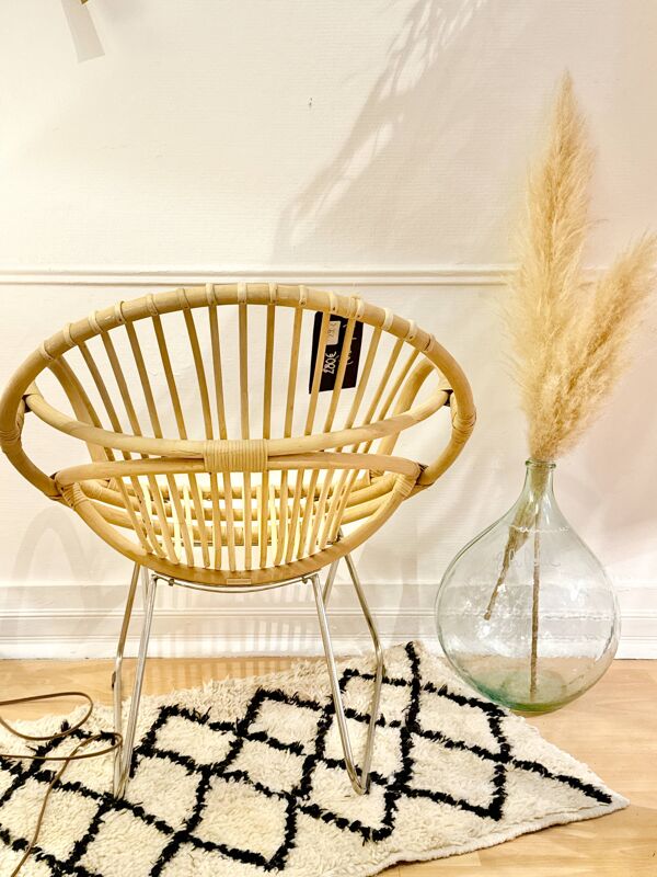 Fauteuil rotin pols pote