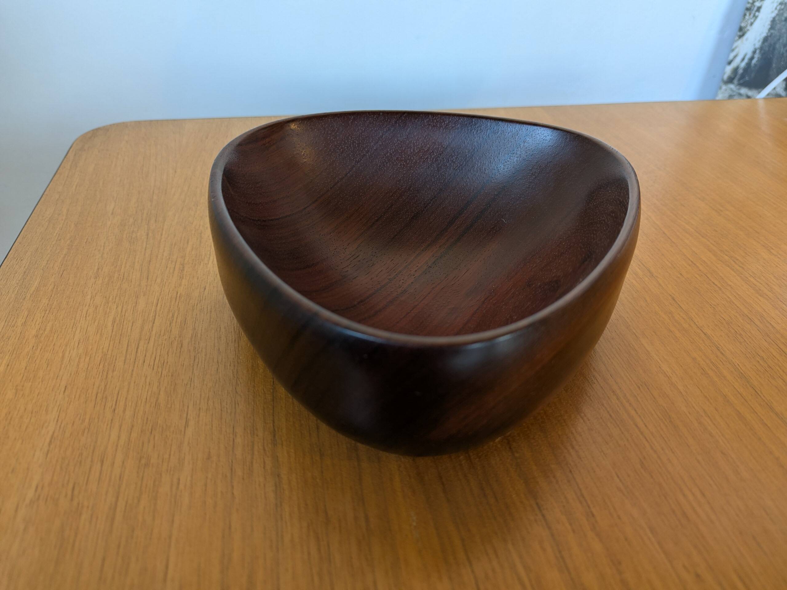 Solid mahogany cup