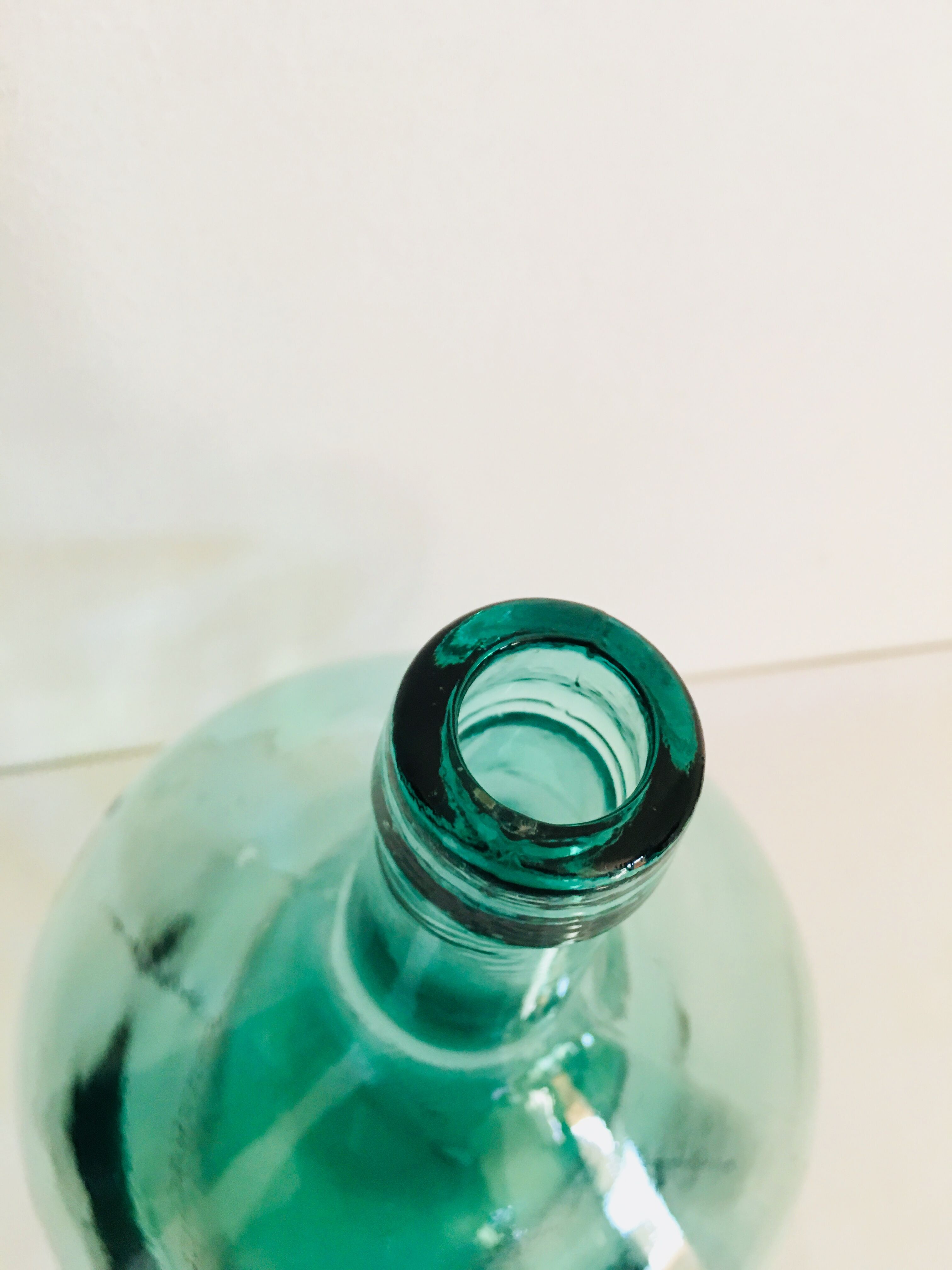 Bluish demijohn 2 liters