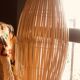 Luminaire in bamboo strips