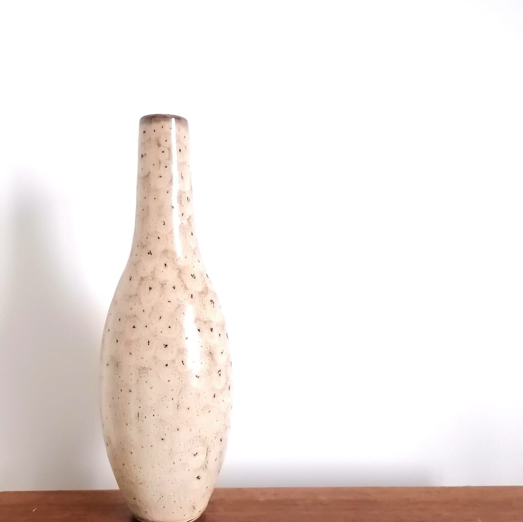 Speckled ceramic vase