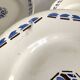 5 serving plates, ironstone from Longchamp, Arlette pattern, 1950