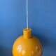 Yellow enamel pendant lamp by Joe Hammerborg for Fog & Mørup