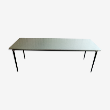 Rectangular canteen table in formica manufacturer mullca 1960