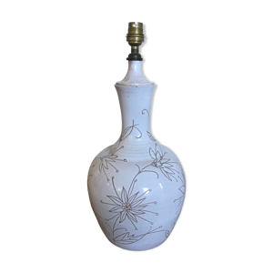 Pied de lampe en céramique