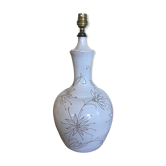 Vintage enamelled ceramic lamp base