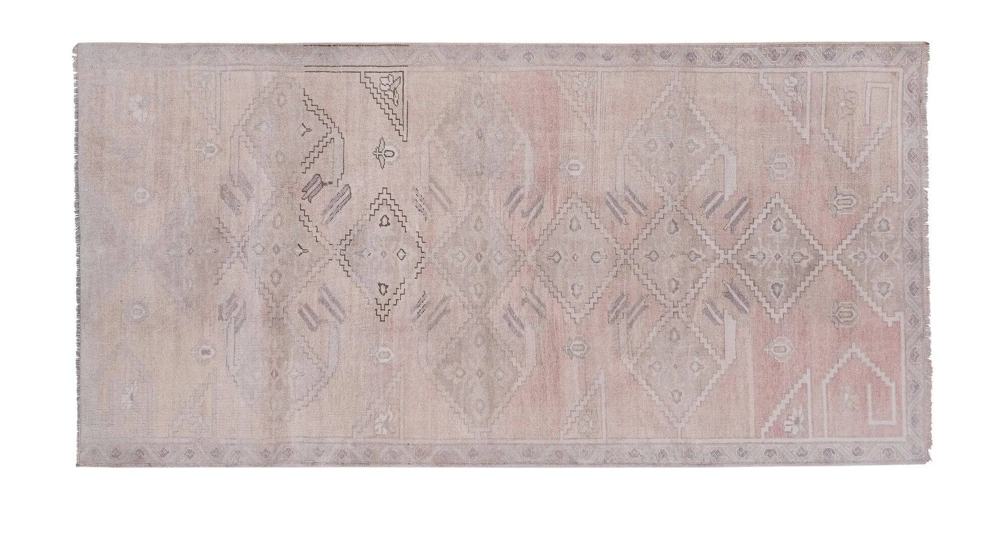 Vintage Turkish rug handmade 154x309 cm