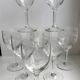 Set of 10 wine glasses engraved 50s-60s
