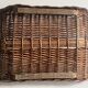 Log basket, woven wicker
