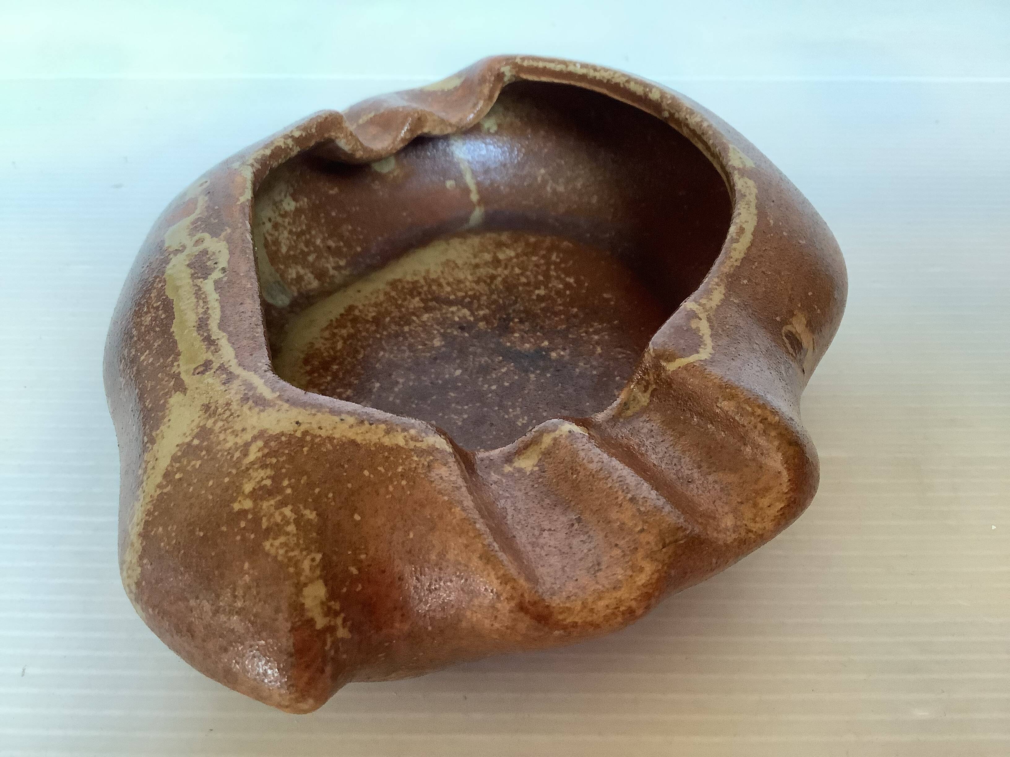 Gaubier ceramic stoneware ashtray