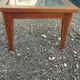 Vintage Scandinavian-style wooden coffee table.