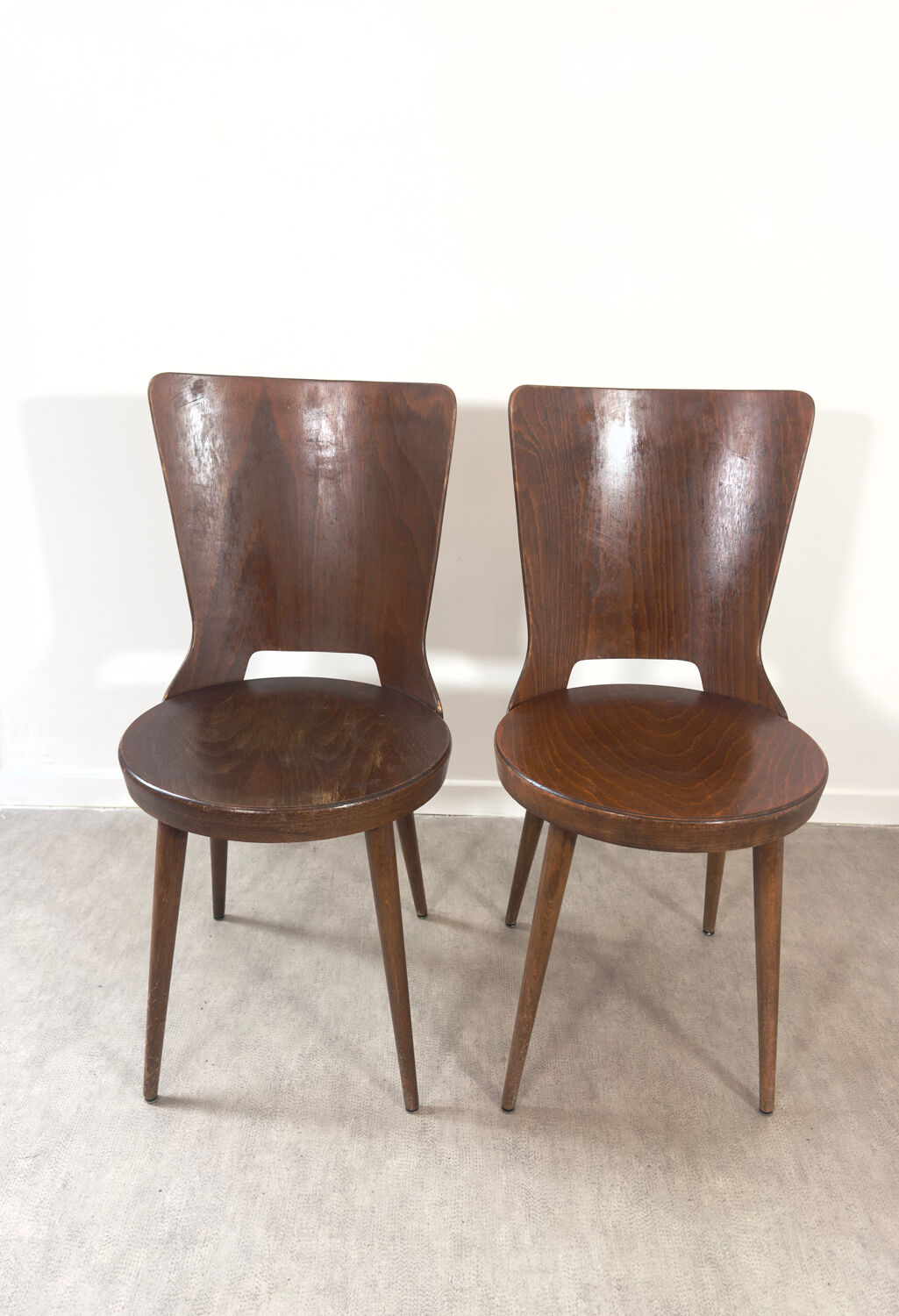 Pair of Baumann “Dove” chairs