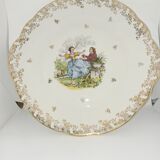 Plat en porcelaine  de Chauvigny