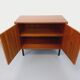Small vintage storage unit in modernist Scandinavian style in teak from the 60s