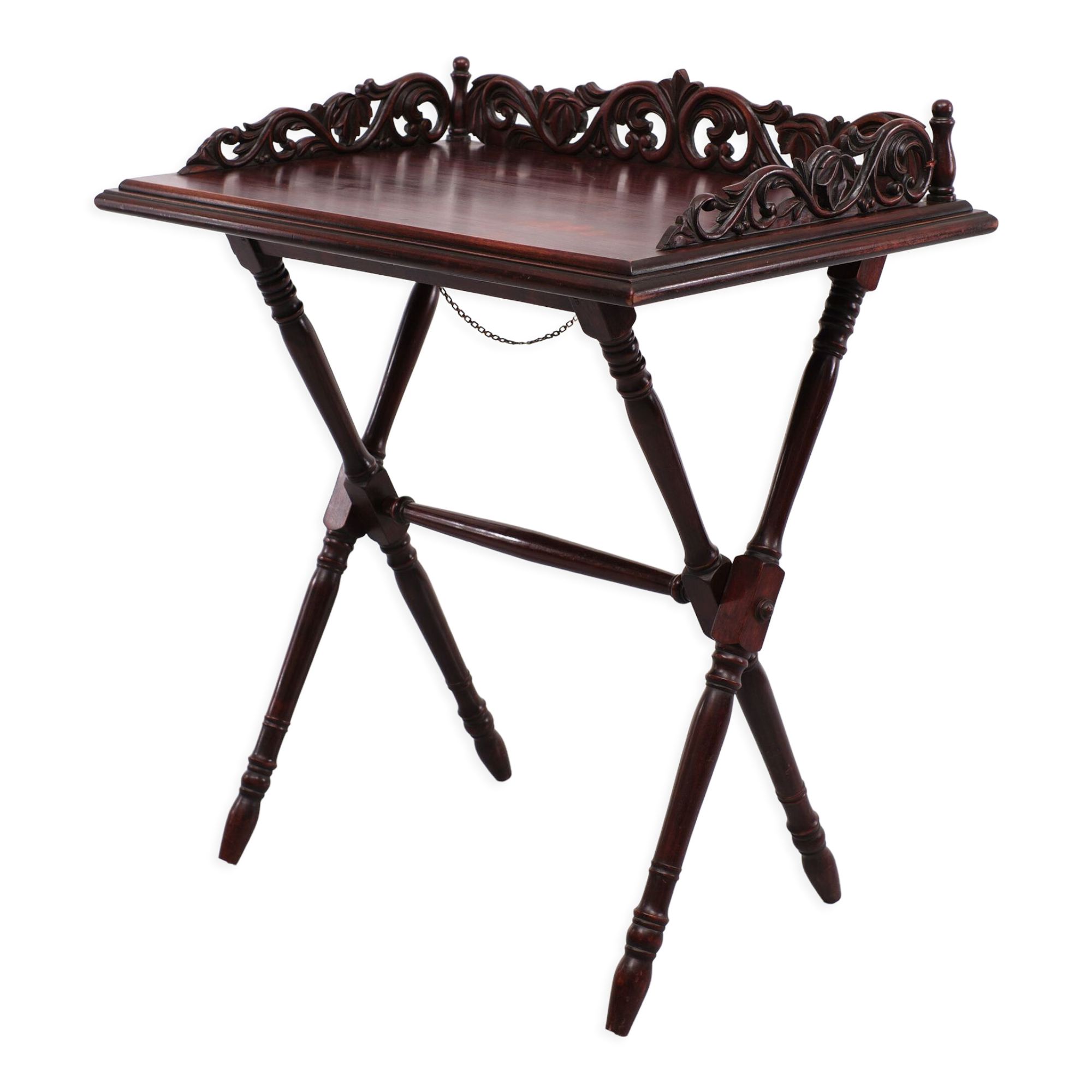 Antique Mahogany tray table Victorian 1880 England