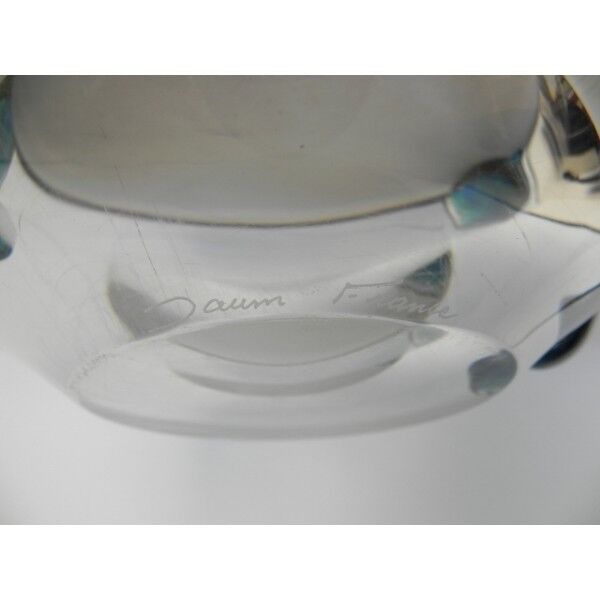 Daum France heavy glass dish