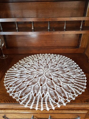 Handmade crochet placemat