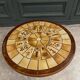 Brutalist ceramic and wood coffee table in the style of Roger Capron