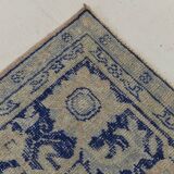 Vintage Blue & Sand Beige Large Persian Rug, 246x344Cm