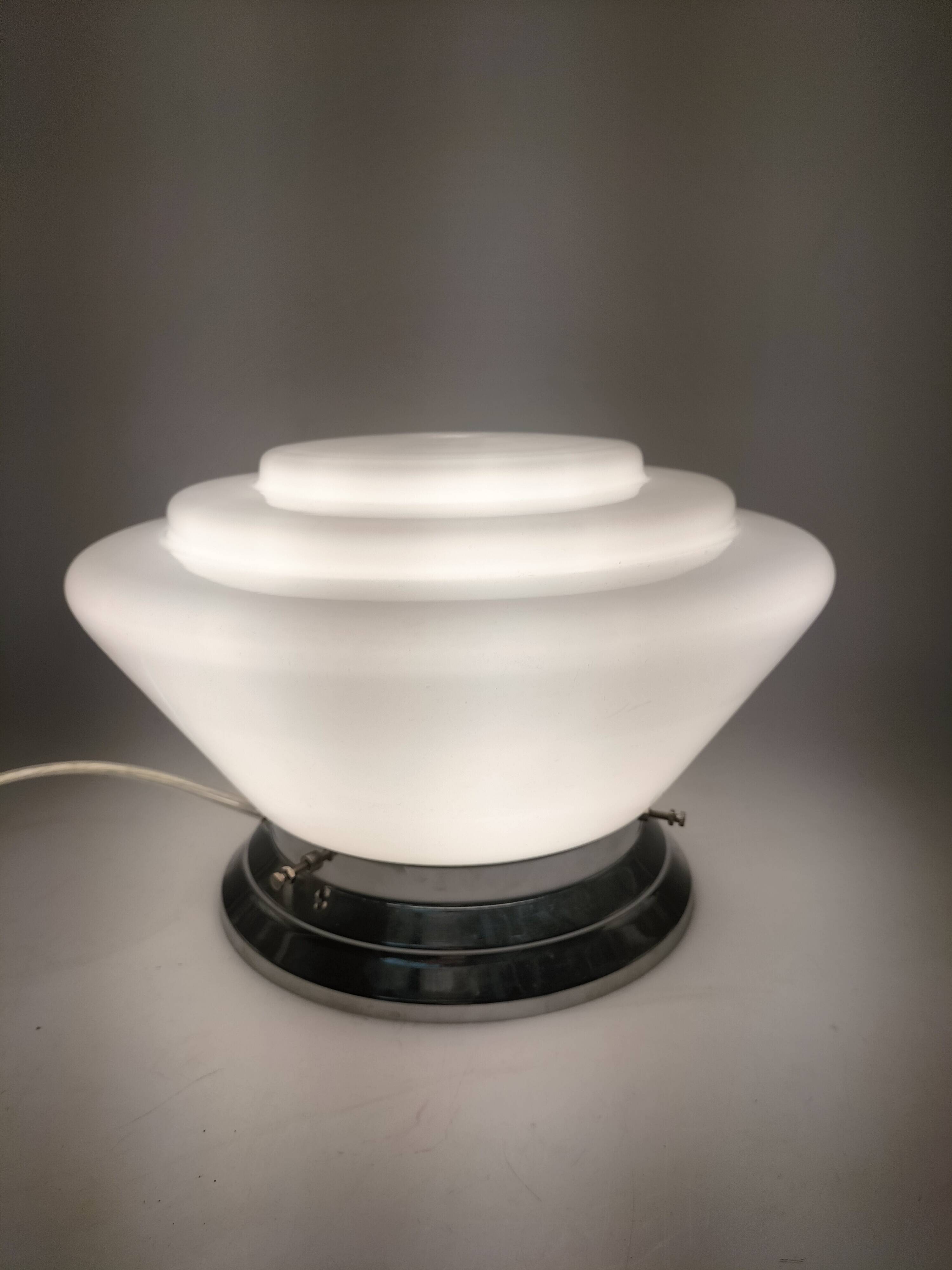Art Deco Opaline Lamp
