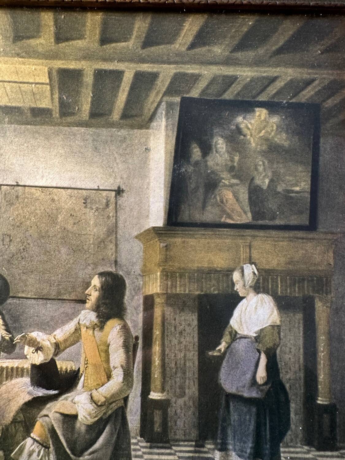 Vintage 1940s - Framed Print - Pieter De Hooch - A Dutch Interior