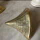 Pair of vintage solid brass bookends