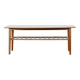 Midcentury Two Tier Teak Slatted Coffee Table.