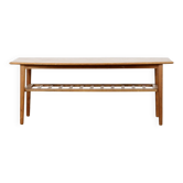 Midcentury Two Tier Teak Slatted Coffee Table.