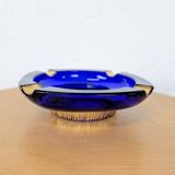 "Cobalt & Gold" ashtray