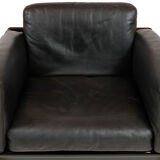 Leather armchair by Dino Gavina for Simon studio 1970's