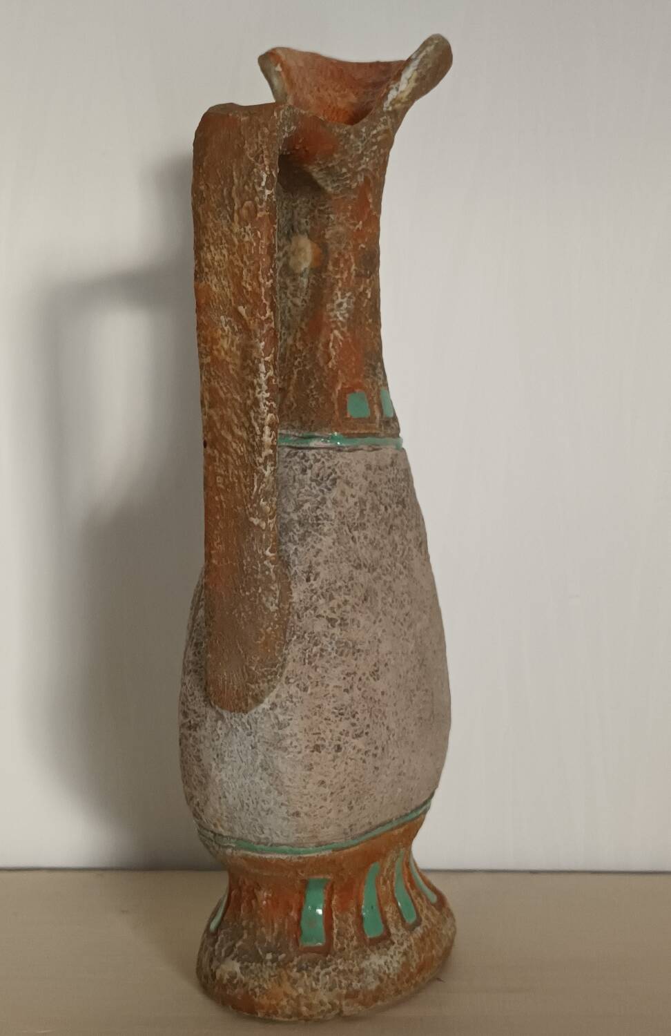 Vintage Egyptian motif jug vase