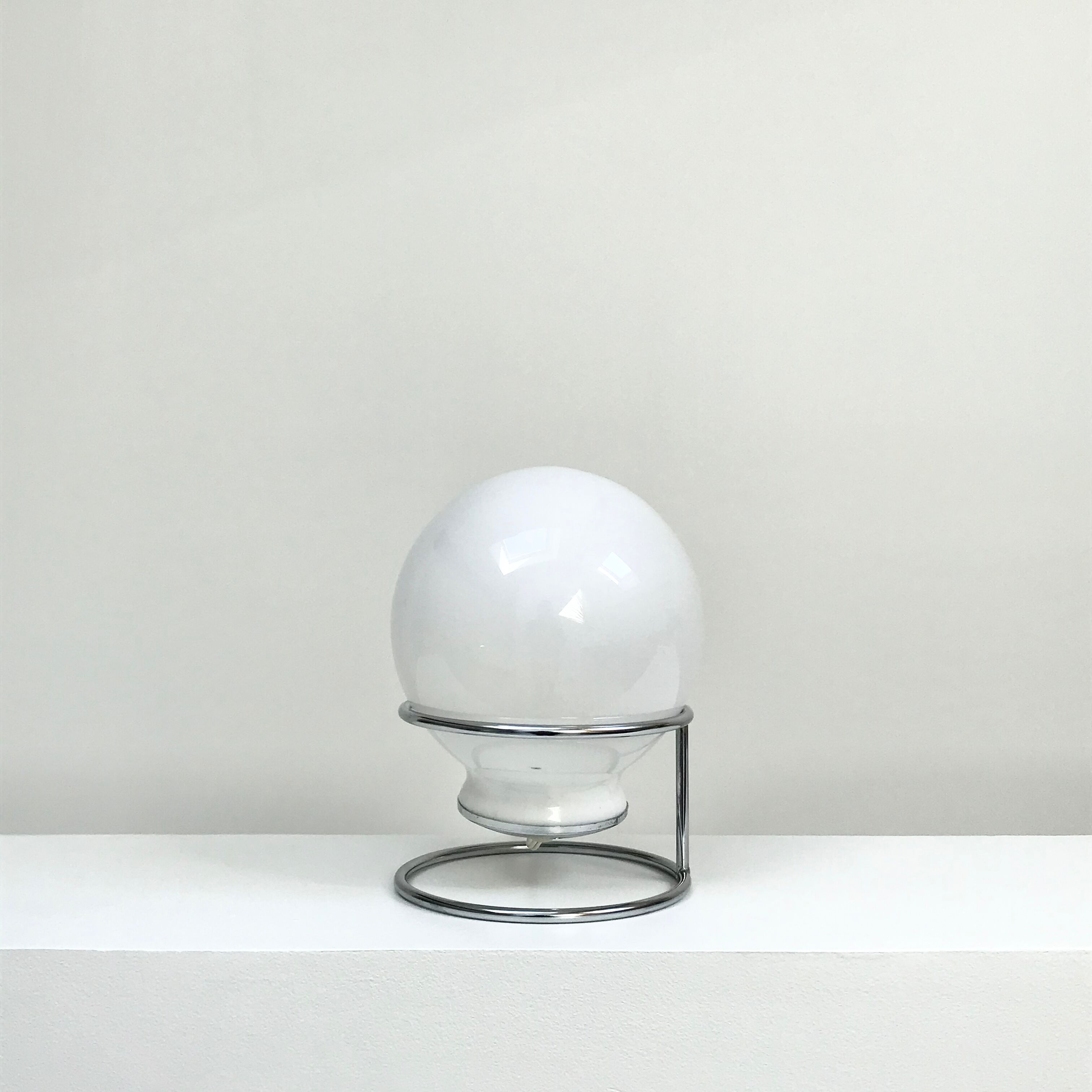 Glass ball lamp from the 70s
