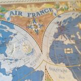 Air France Lucien Boucher 1950 planisphere.
