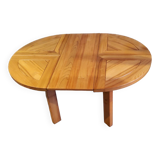 Maison Regain elm dining table from the 70s