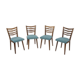 Ensemble de quatre chaises à manger années 1960.