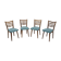 Set of four dining chairs, 1960´s.