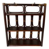 Rattan wall shelf