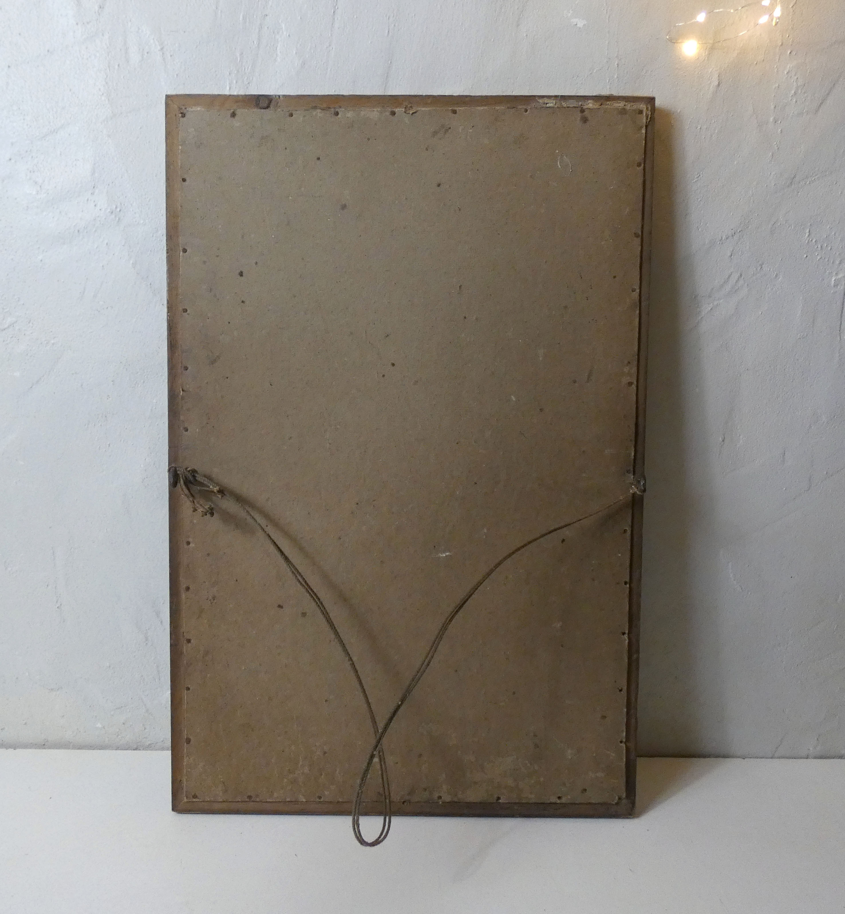 Old mirror wood and platre