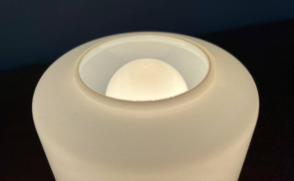 Mid-century minimalist glass table lamp, 1960s