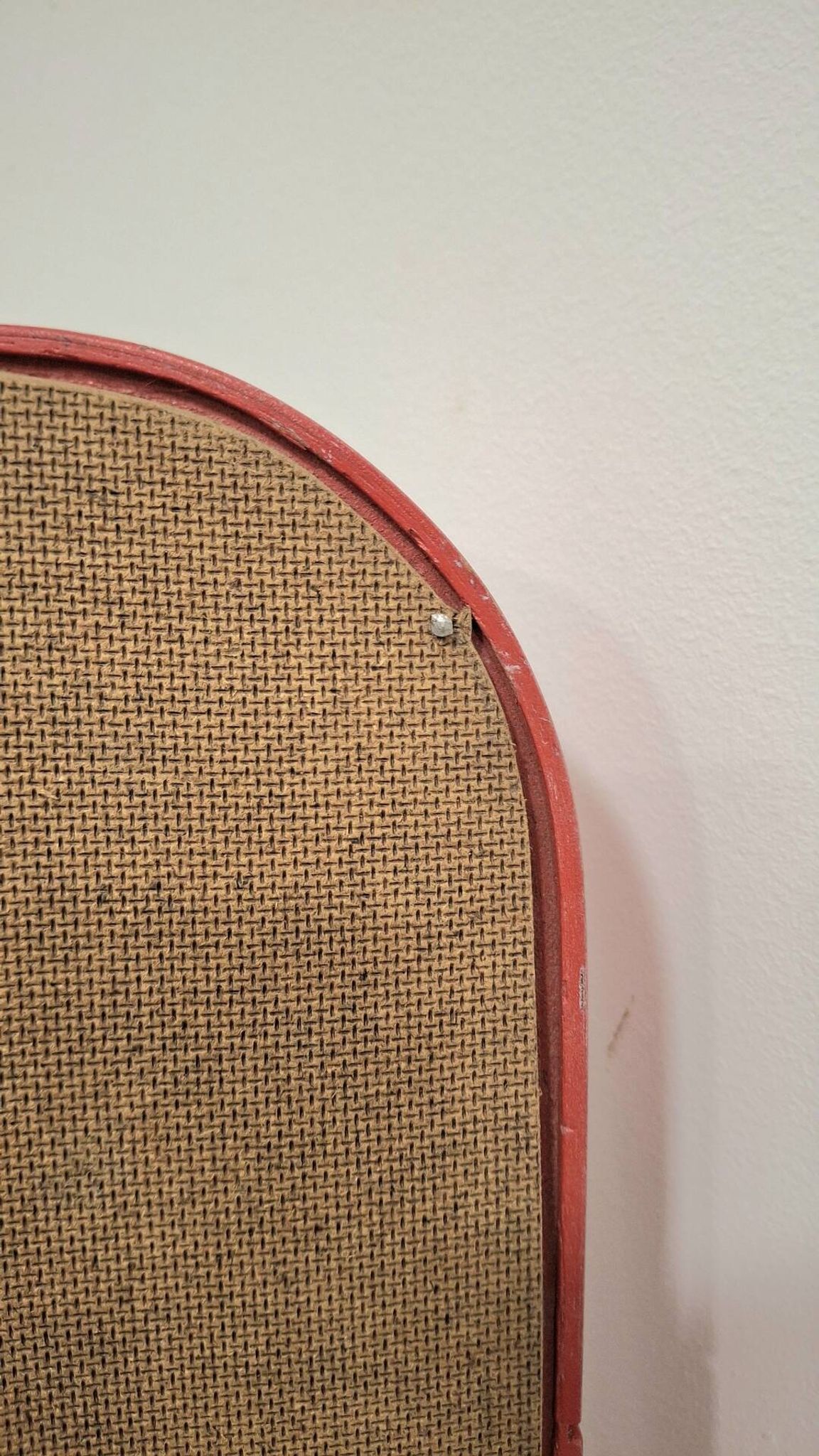 80s Pop Art Red Rounded Frame Mirror