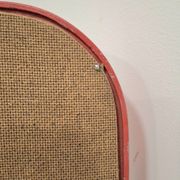 80s Pop Art Red Rounded Frame Mirror