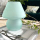 Frosted glass mushroom lamp