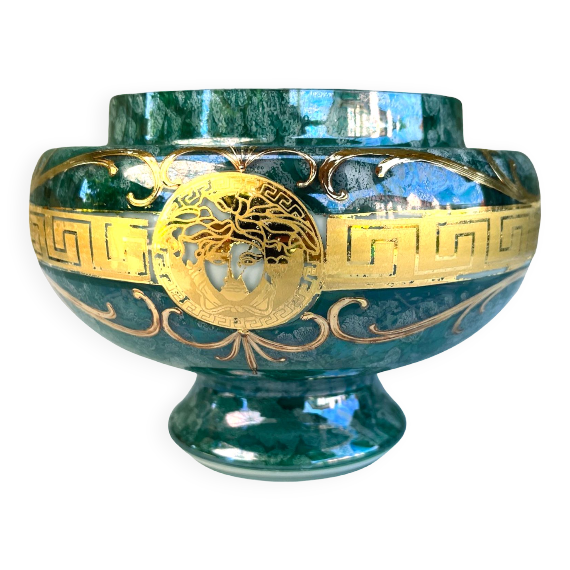 Art glass vase, Novy Bor, Czechoslovakia 1970.